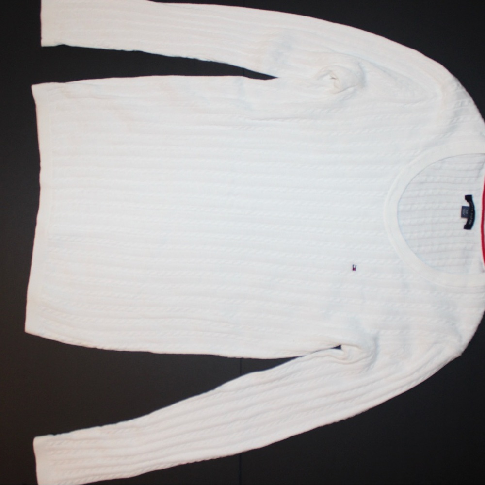 Tommy Hilfiger White Cable knit Sweater